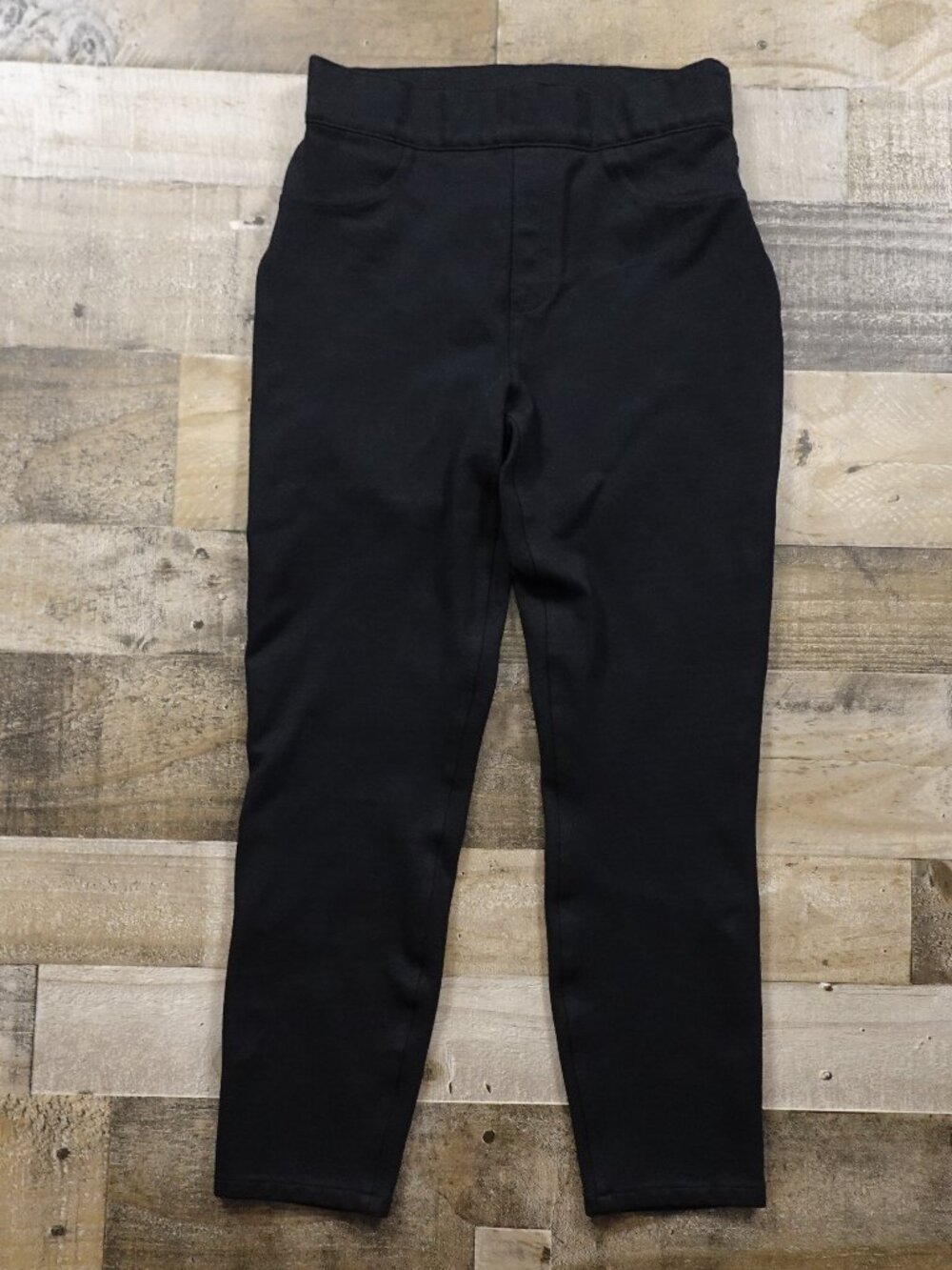 SPANX The Perfect Black Pant Women’s Medium Black Ankle Ponte Pull On